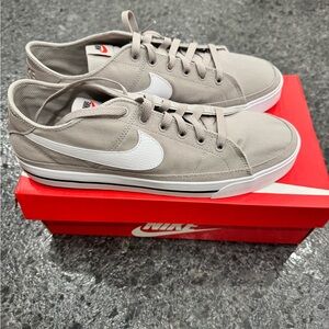 Nike Court Legacy Canvas Sneakers College Grey White Men’s Size 11.5 with Box